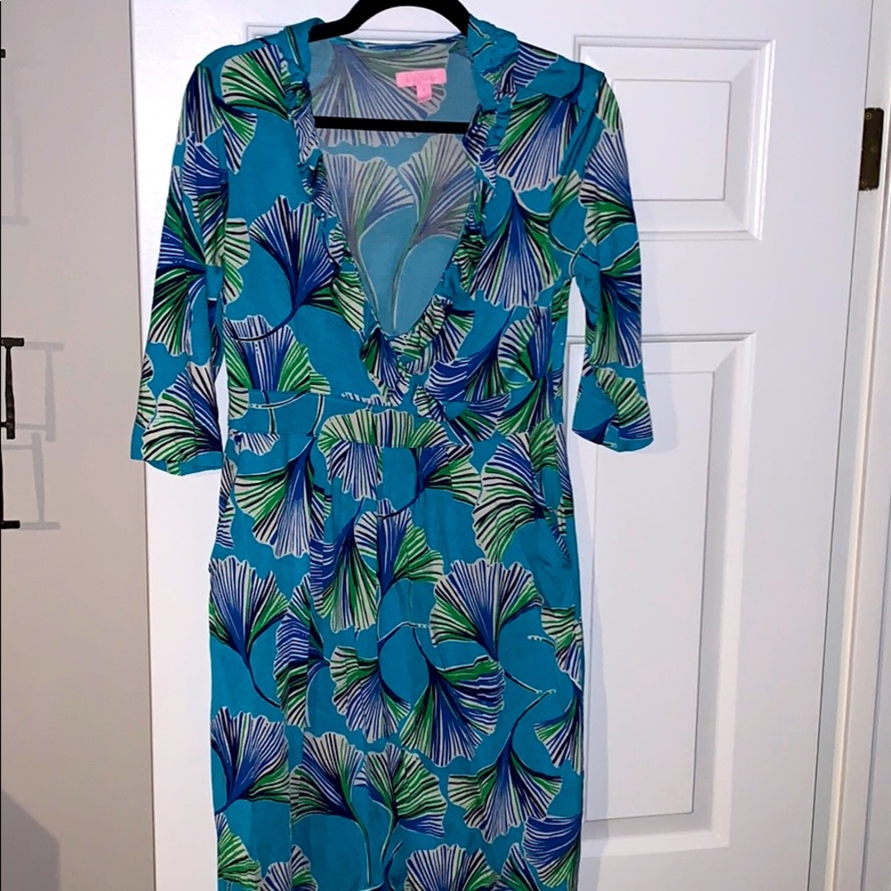 LP peacock feathers dress